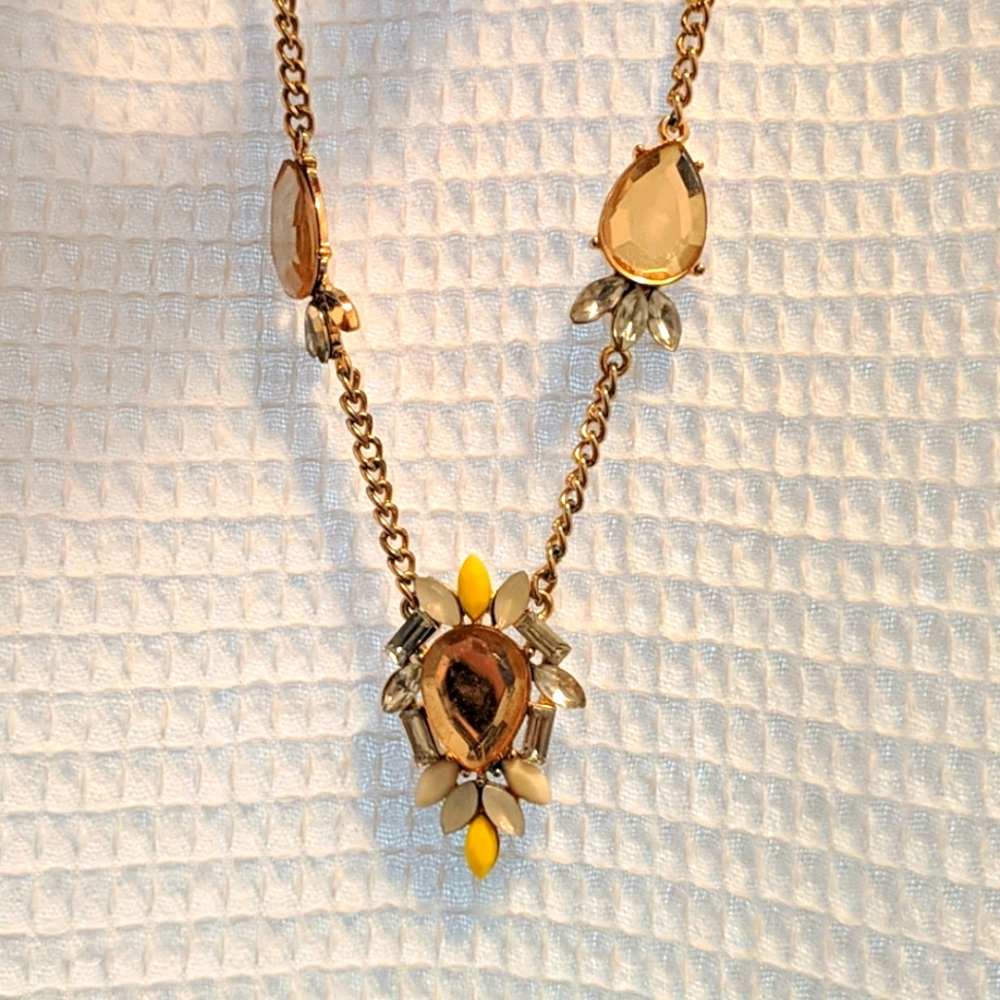 Gold and sequin necklace